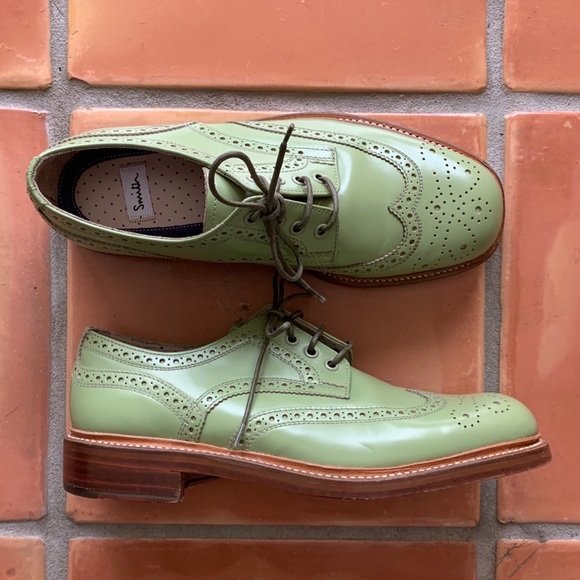 Paul Smith Other - Paul Smith Men’s Leather Green Lace-Up Dress Shoes